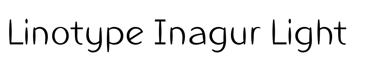 Linotype Inagur Light